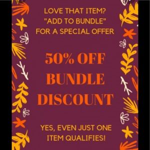 Closet clear out!!!! Purchase as many (or as few) items and get 50% off!